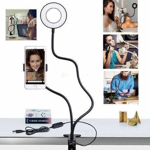 Ring Light Dimmable Lighting Phone Selfie Tripod Stand Makeup Live Lamp