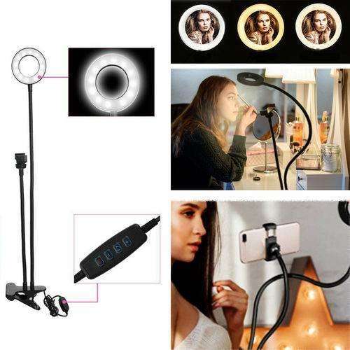Ring Light Dimmable Lighting Phone Selfie Tripod Stand Makeup Live Lamp - Image 3