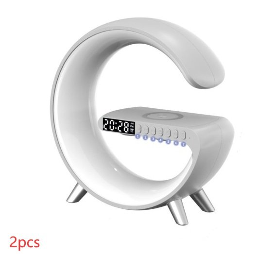 New Intelligent G Shaped LED Lamp Bluetooth Speake Wireless Charger Atmosphere Lamp App Control For Bedroom Home Decor - Image 10