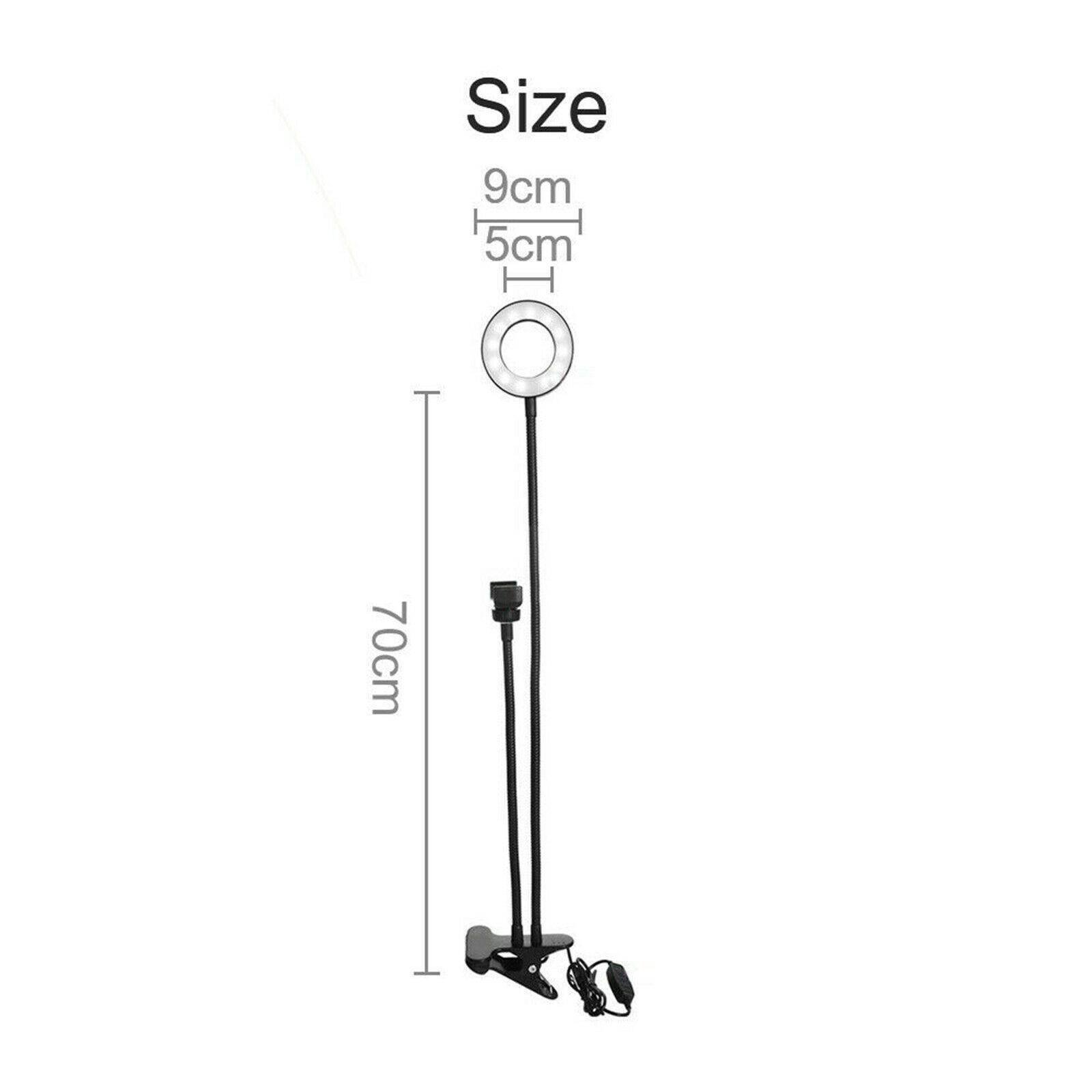 Ring Light Dimmable Lighting Phone Selfie Tripod Stand Makeup Live Lamp - Image 2