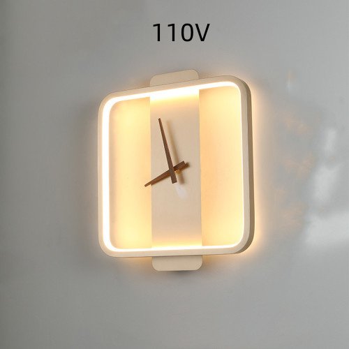 Nordic Wall Lamp Bedroom Bedside Lamp Clock Modeling Lamp - Image 4