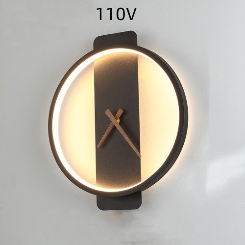 Nordic Wall Lamp Bedroom Bedside Lamp Clock Modeling Lamp - Image 9